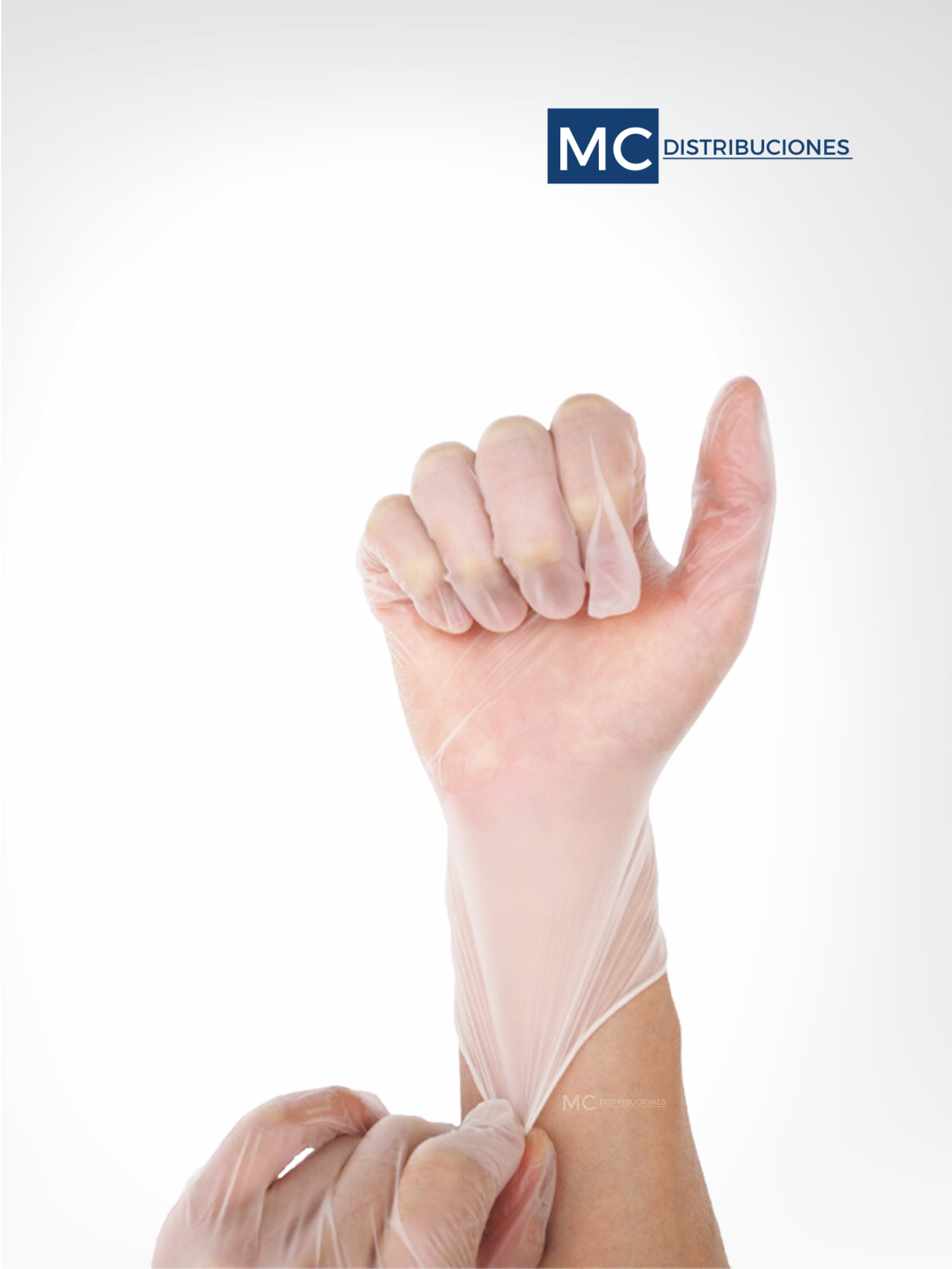 Guantes De Vinilo Caja x100 Unds