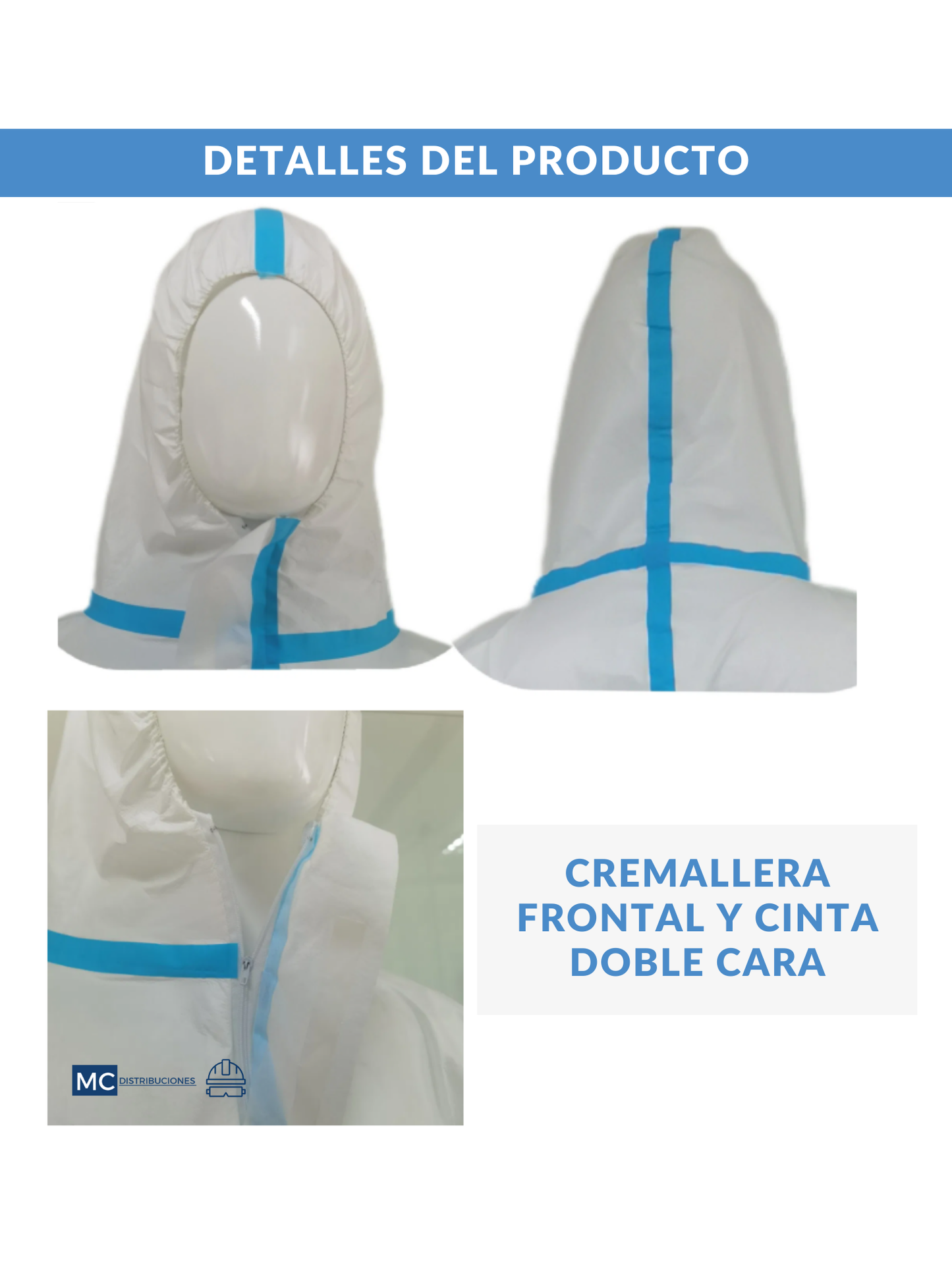 Traje Tyvek Antifluidos Desechable